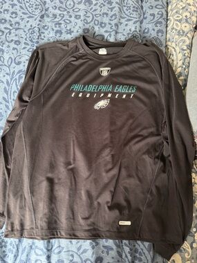 Black Philadelphia Eagles Reebok, long sleeve shirt